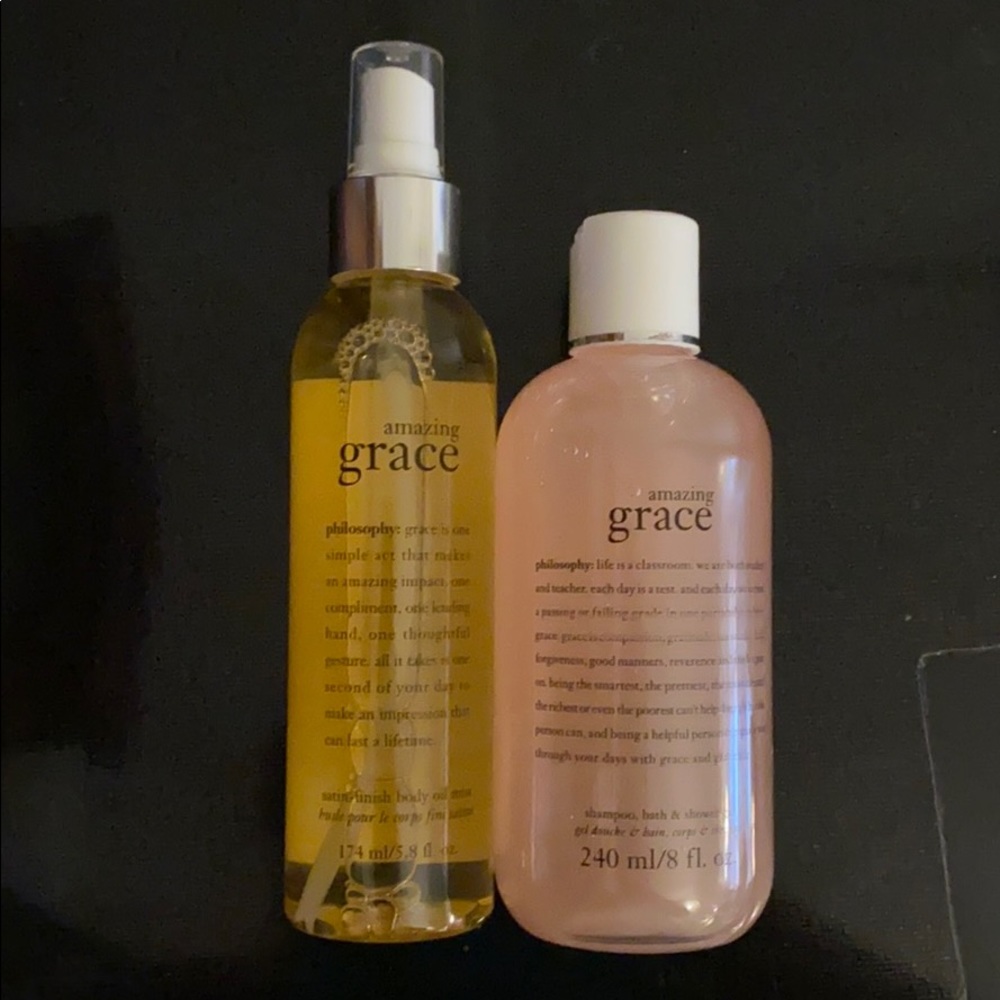 Amazing Grace by Philosophy body oil and body wash